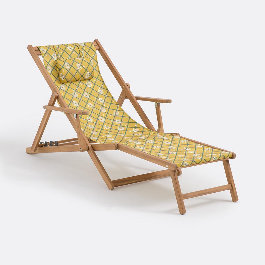 La Redoute Intérieurs Chaise longue en acacia huilé Marguerite  