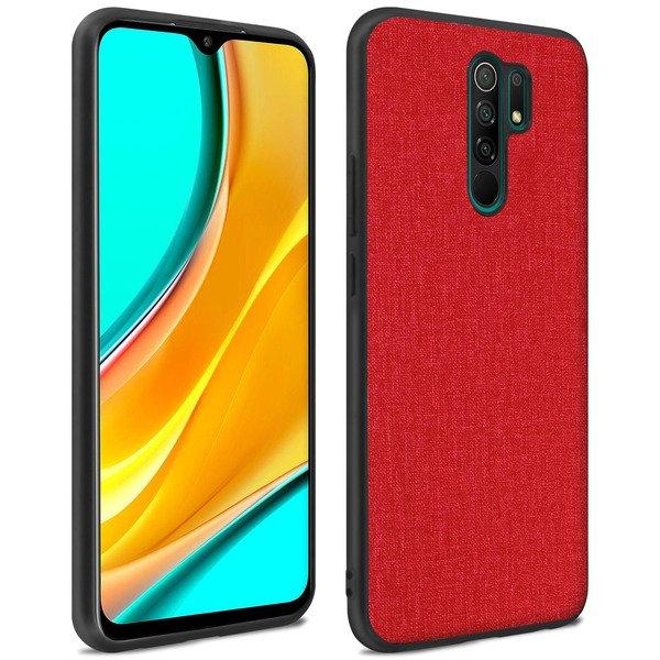 Avizar  Cover Xiaomi Redmi 9 Tessuto Rosso 