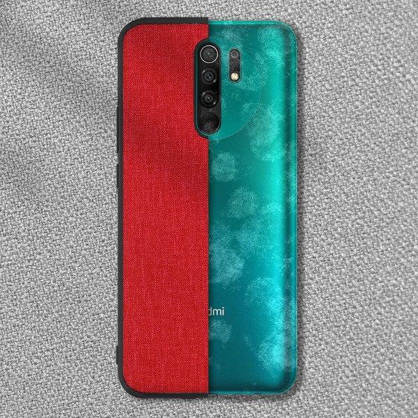 Avizar  Cover Xiaomi Redmi 9 Tessuto Rosso 