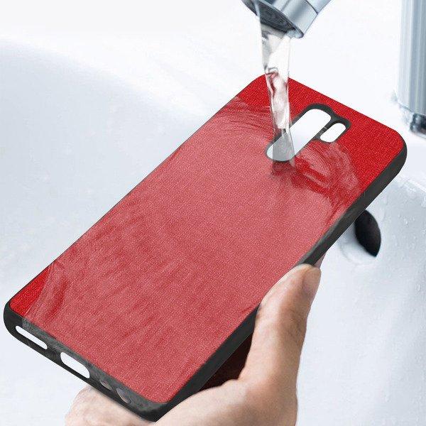 Avizar  Cover Xiaomi Redmi 9 Tessuto Rosso 