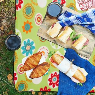 B2X Coperta da picnic 200 x 200 cm floreale  