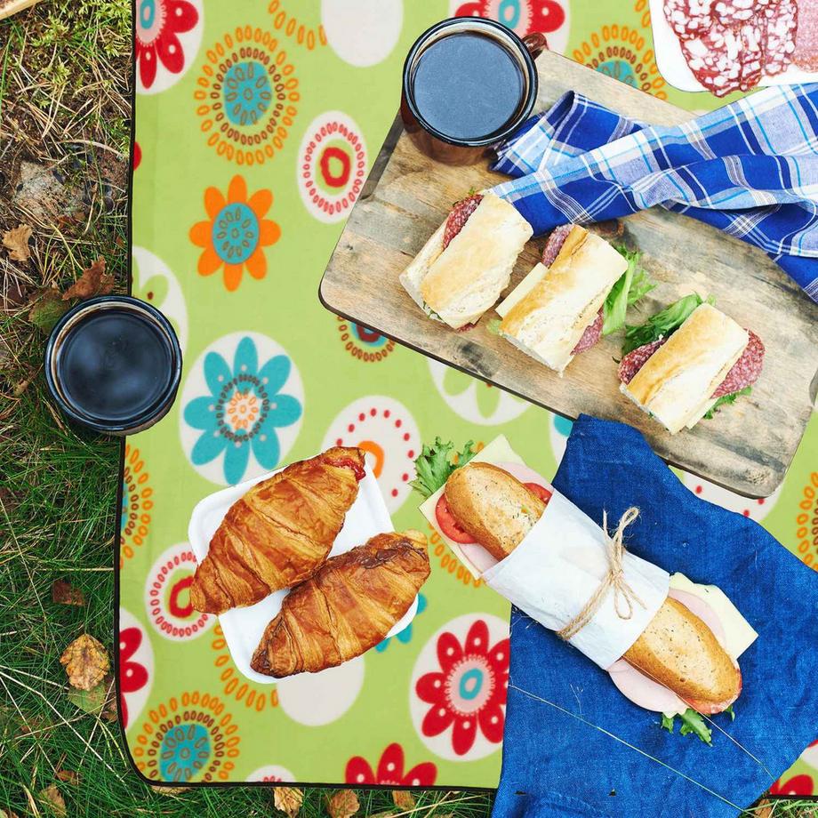 B2X Coperta da picnic 200 x 200 cm floreale  