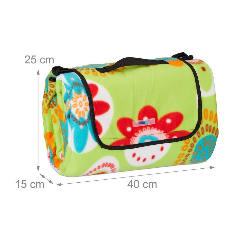 B2X Coperta da picnic 200 x 200 cm floreale  