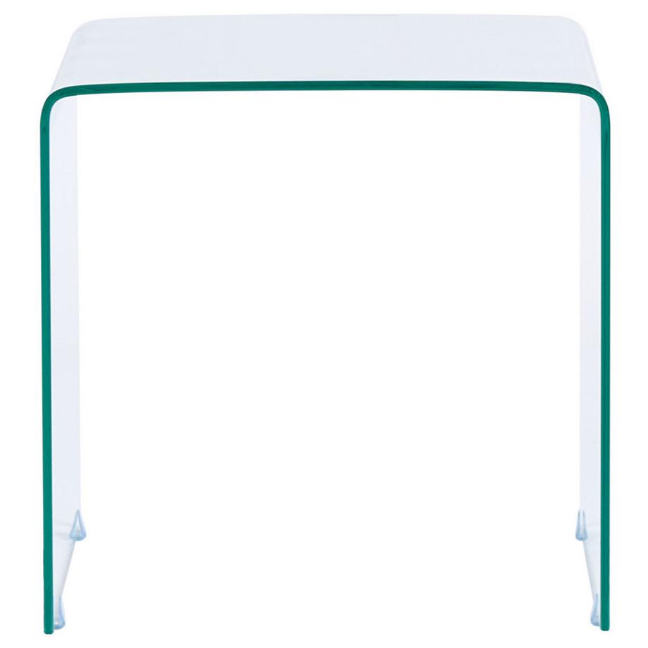 Beliani Lot de 2 tables d'appoint en Verre de sécurité  KENDALL  