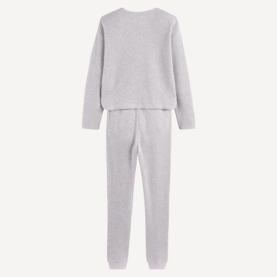 La Redoute Collections  Pyjama en nid d'abeille gratté 