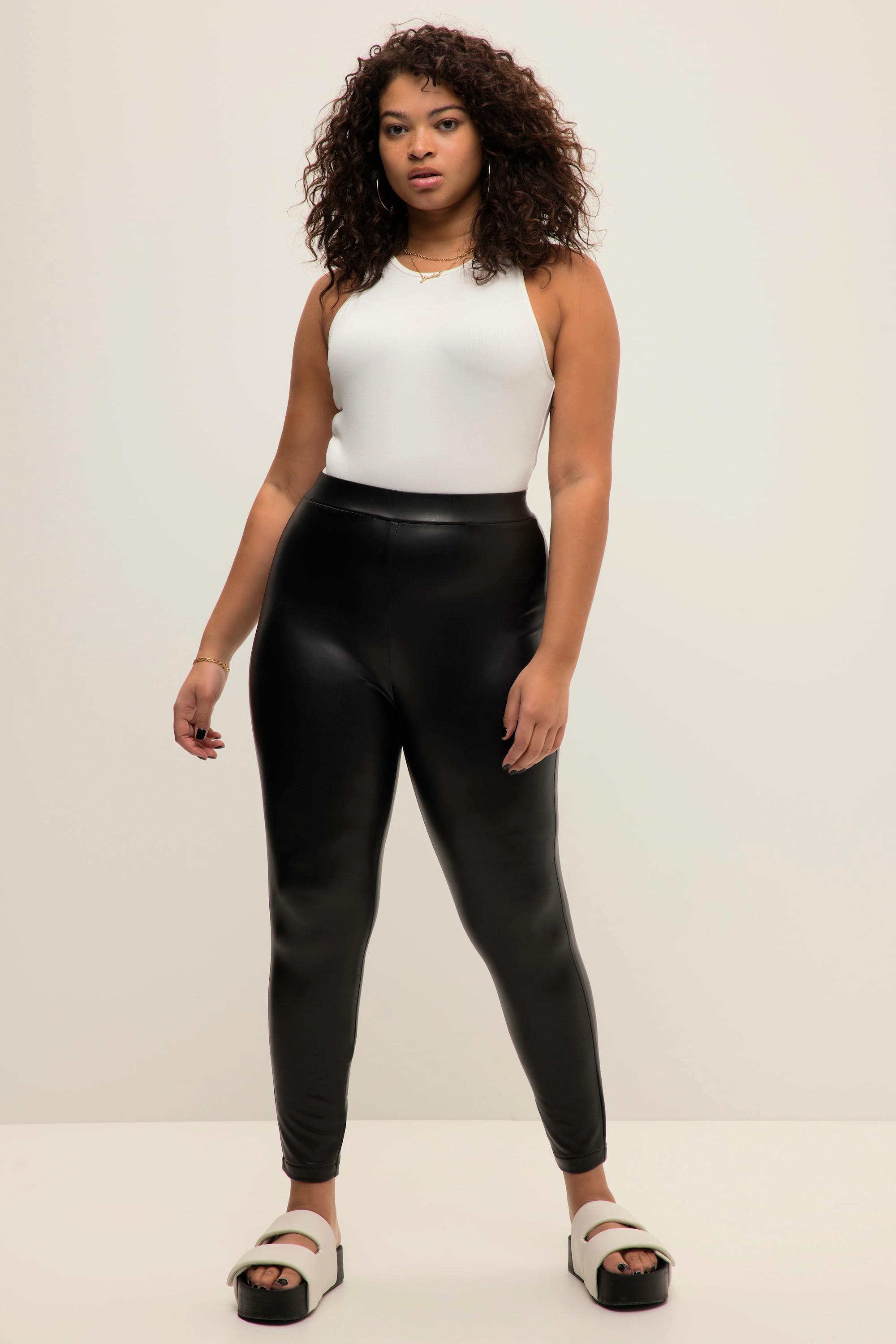 Studio Untold  Legging enduit, matière extensible, taille élastique 