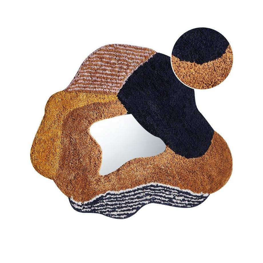 Beliani Wandspiegel aus Baumwolle Retro ABASZA  