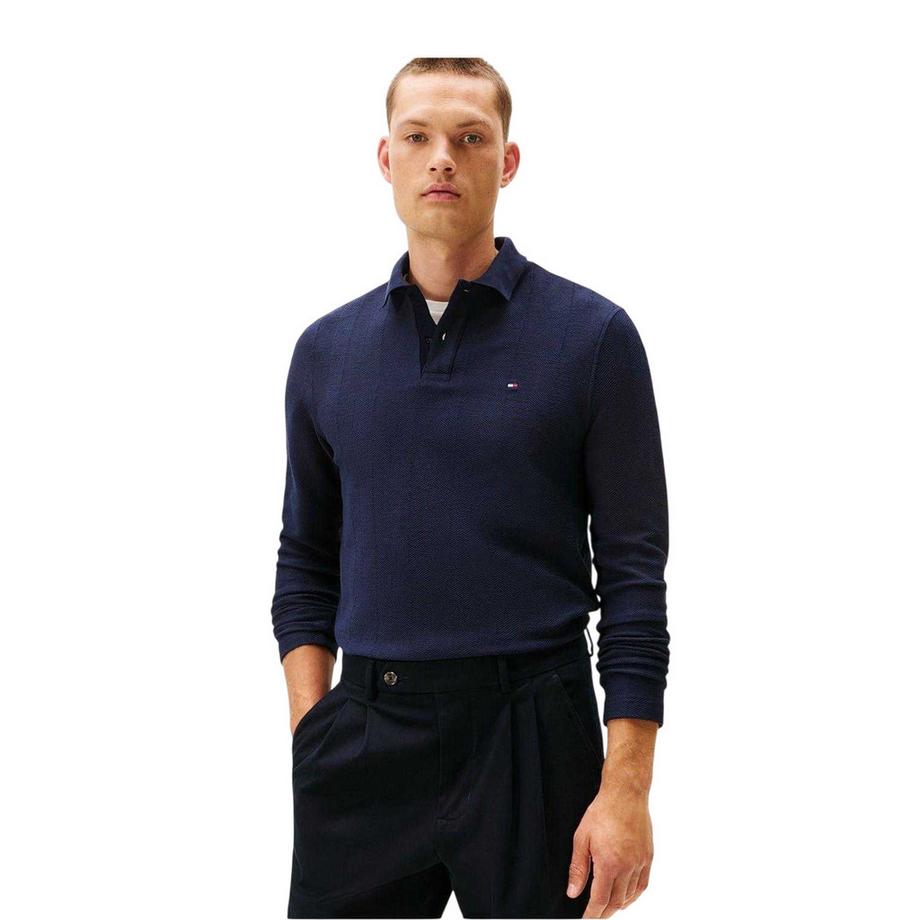 TOMMY HILFIGER Polo Manches Longues Motif Chevron  