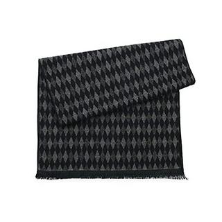 Only-bags.store  Schal Warm und weich Winterschal Schal gestrickt kariert Winter lange Schals Schwarz Einheitsgröße 