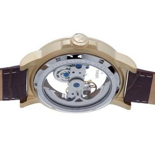 Heritor Automatic  Montre Heritor Automatic Xander semi-squelette à bracelet en cuir 