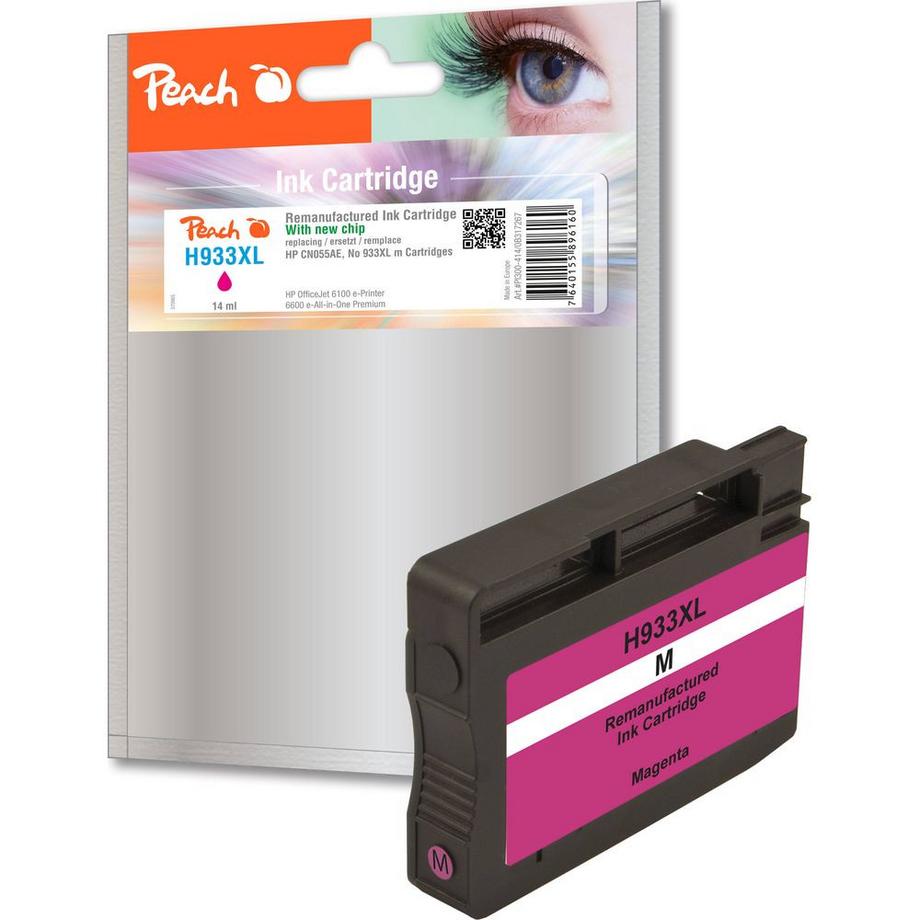 Peach  PI300-414 HC kompatibel zu HP No. 933XL, CN055AE - magenta 