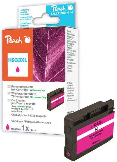 Peach  PI300-414 HC compatibile con HP No. 933XL, CN055AE - magenta 