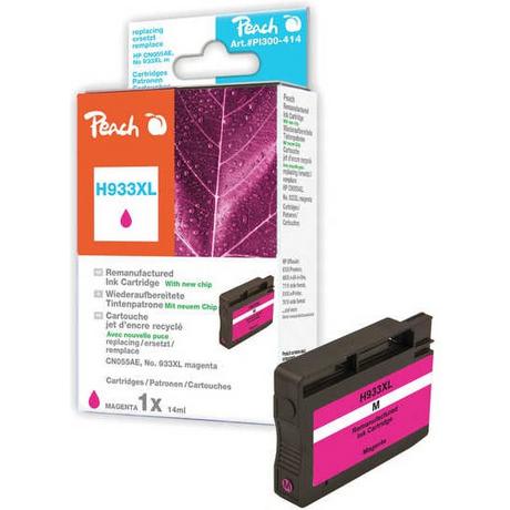 Peach  PI300-414 HC compatibile con HP No. 933XL, CN055AE - magenta 