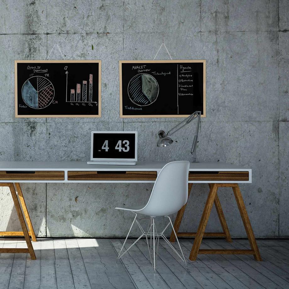 B2X  Kreidetafel mit Holzrahmen 