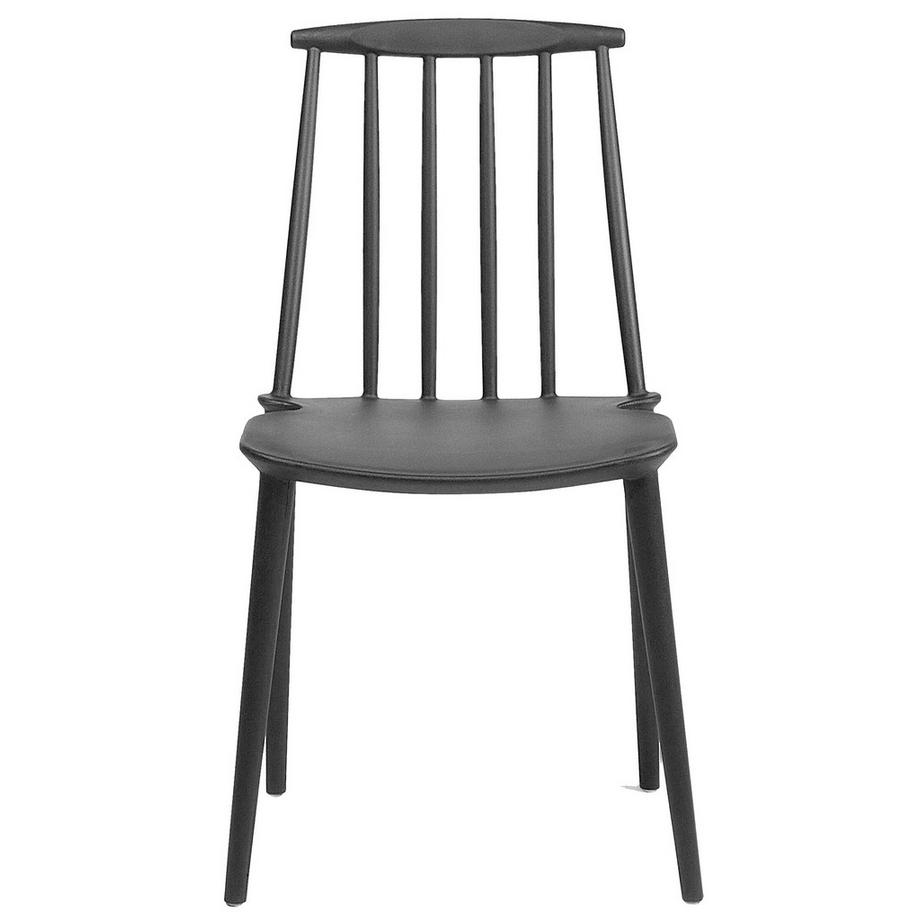 Beliani Lot de 2 chaises de salle à manger en Matière synthétique Rétro VENTNOR  