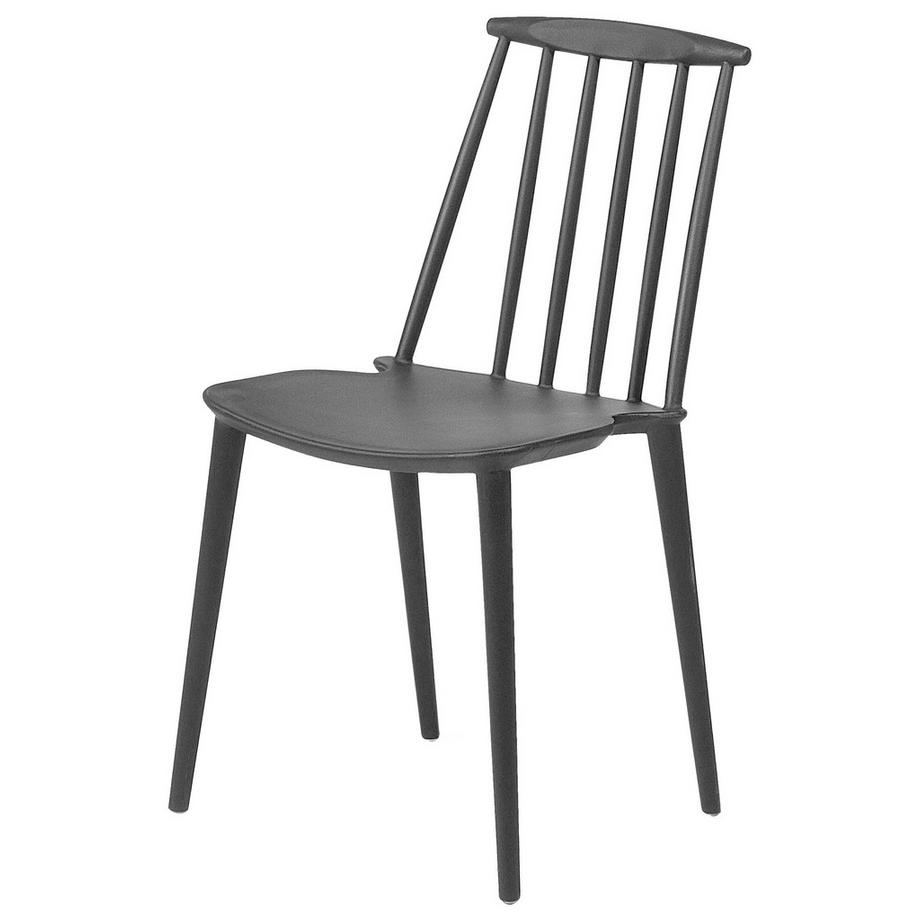 Beliani Lot de 2 chaises de salle à manger en Matière synthétique Rétro VENTNOR  