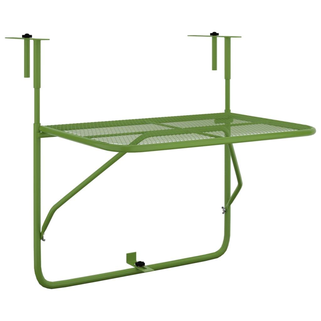 VidaXL Table de balcon acier  