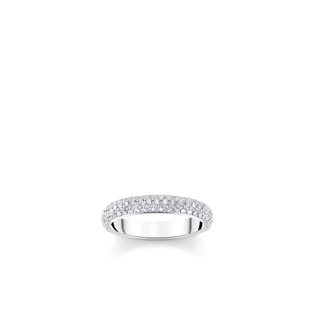 THOMAS SABO - Ring Weiß Zirkonia, 17mm, Bianco