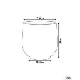 Beliani Cache-pot en Fibre d'argile Industriel DIONI  