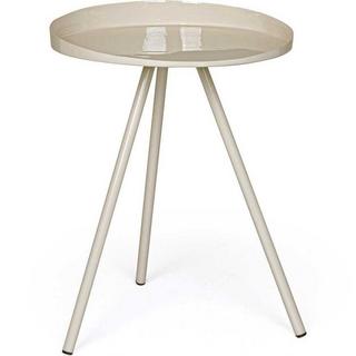 mutoni Table d&#039;appoint Anchita crème ronde 41  