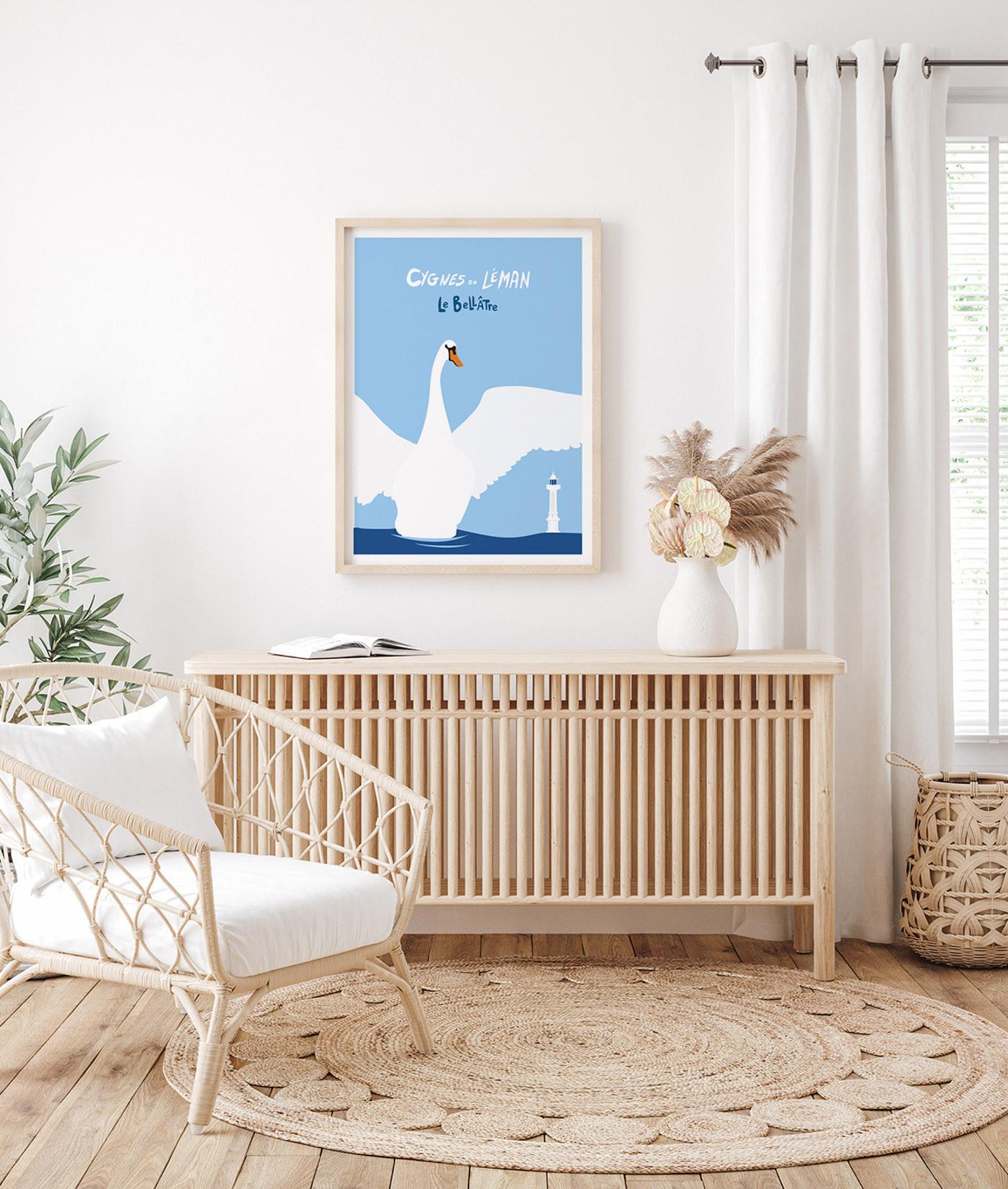 La-Jonx Cygnes du Léman - Le Bellâtre - Poster  