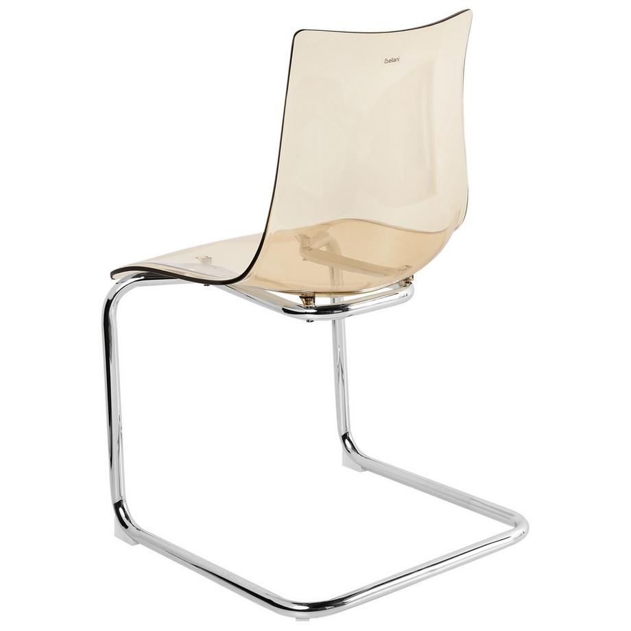 Beliani Esszimmerstuhl 2er Set aus Polycarbonat Minimalistisch MARSHALL  