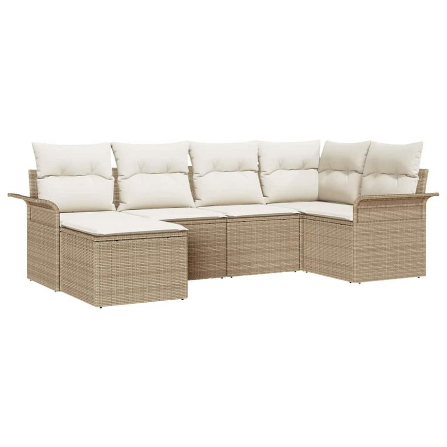 Ensemble de canapé de jardin poly rattan