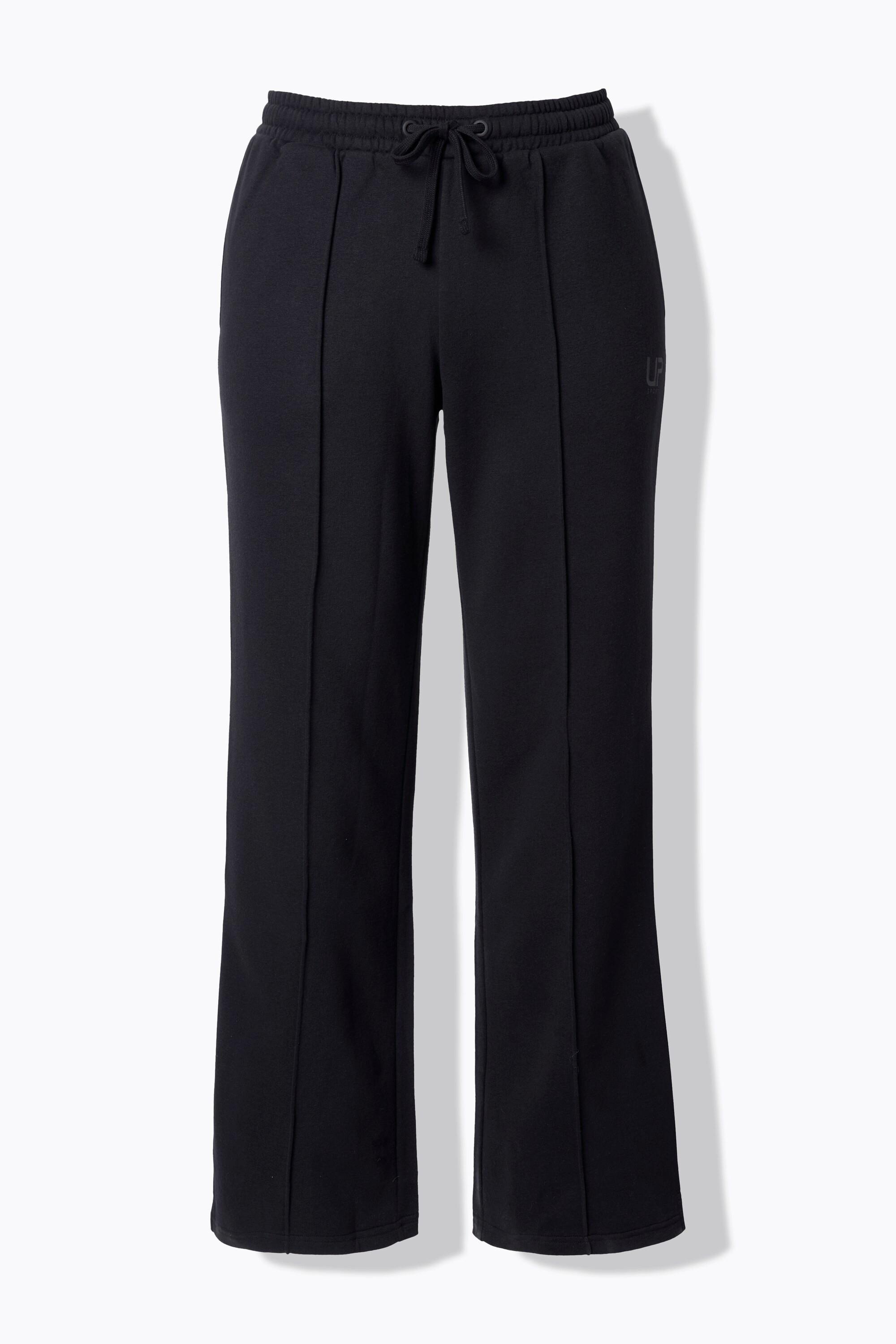 Ulla Popken Jogginghose Biese Weites Bein Elastikbund  