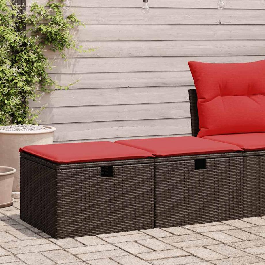 VidaXL set divano da giardino Polirattan  