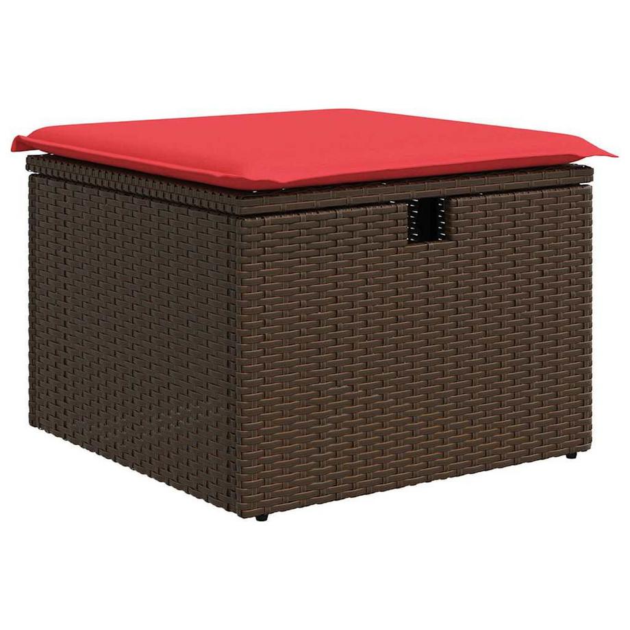 VidaXL set divano da giardino Polirattan  