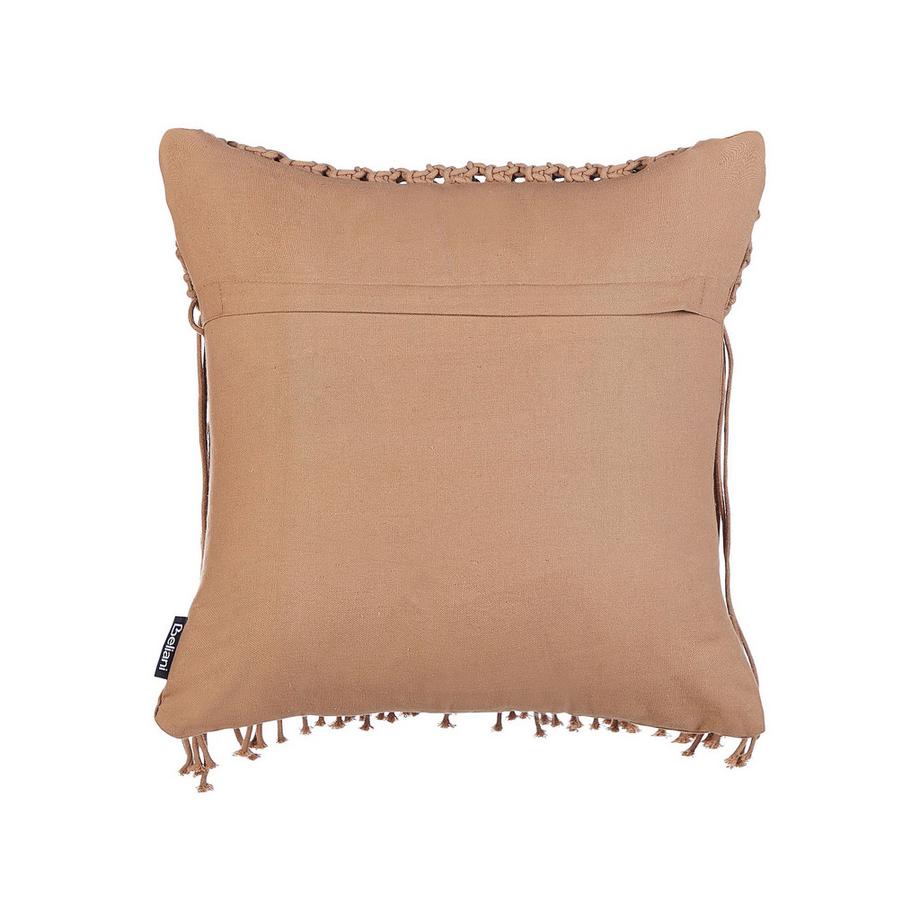 Beliani Lot de 2 coussins décoratifs en Coton Boho BAMIAN  