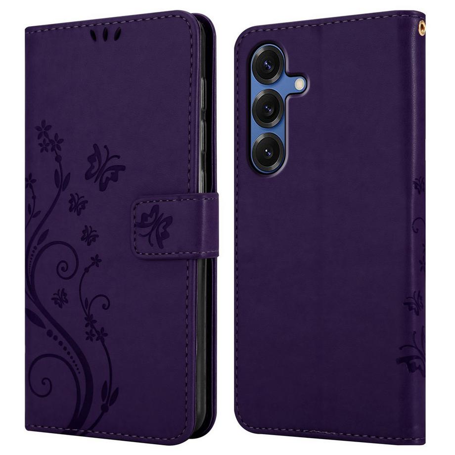 Cadorabo  Samsung Galaxy S25 Hülle mit Blumen Muster 