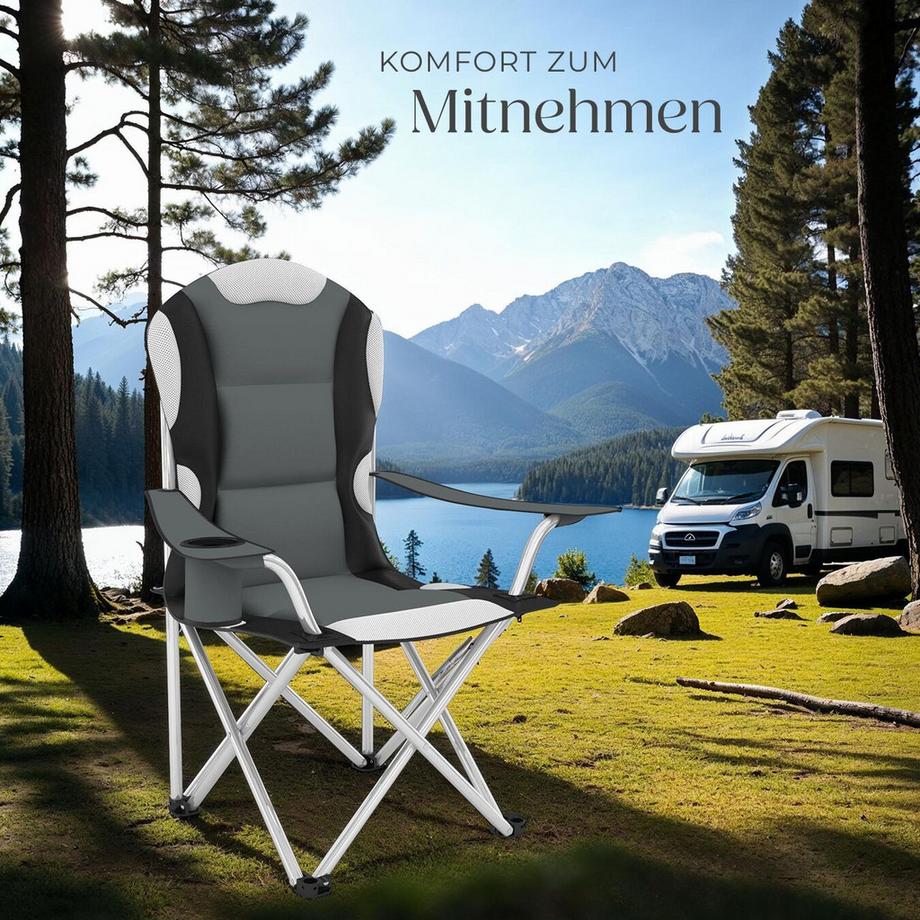 Tectake  sedia da campeggio imbottita 