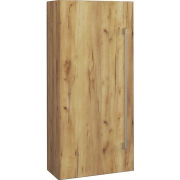 Holz Holz Wandregal | Midischrank | Maße: H. 75 x B. 33 x T. 22 cm |  1 hohe Tür - Badinos D