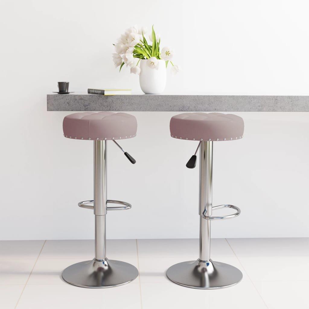 VidaXL Tabouret de bar tissu  