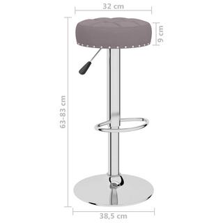 VidaXL Tabouret de bar tissu  