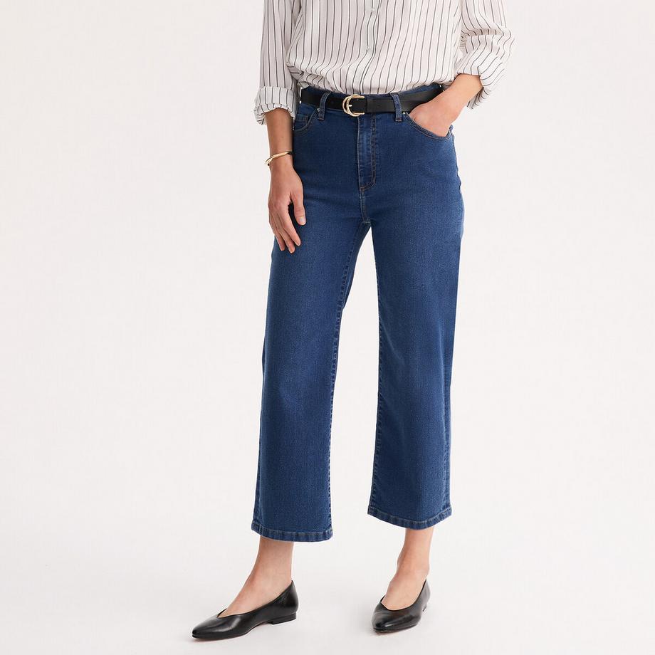 Gerade geschnittene Stretch-Jeans in Standardgrösse