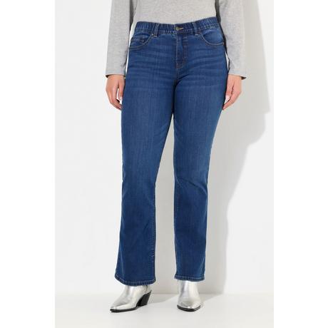 Ulla Popken  Jean Marie Bootcut, coupe 5 poches, jambe large 