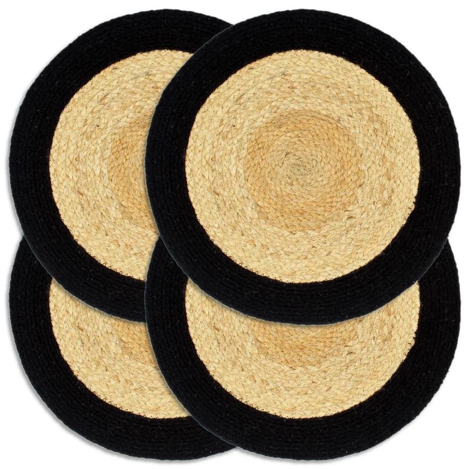 Napperons  pcs jute et coton coton