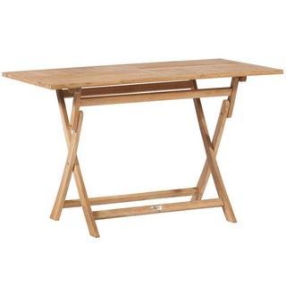 mutoni living Table pliante Folding teck naturel 120x70  