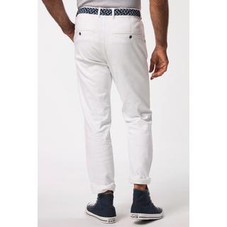 JP1880  Pantaloni chino con taglio speciale per l'addome, davanti liscio e gamba dritta, fino alla tg. 72 