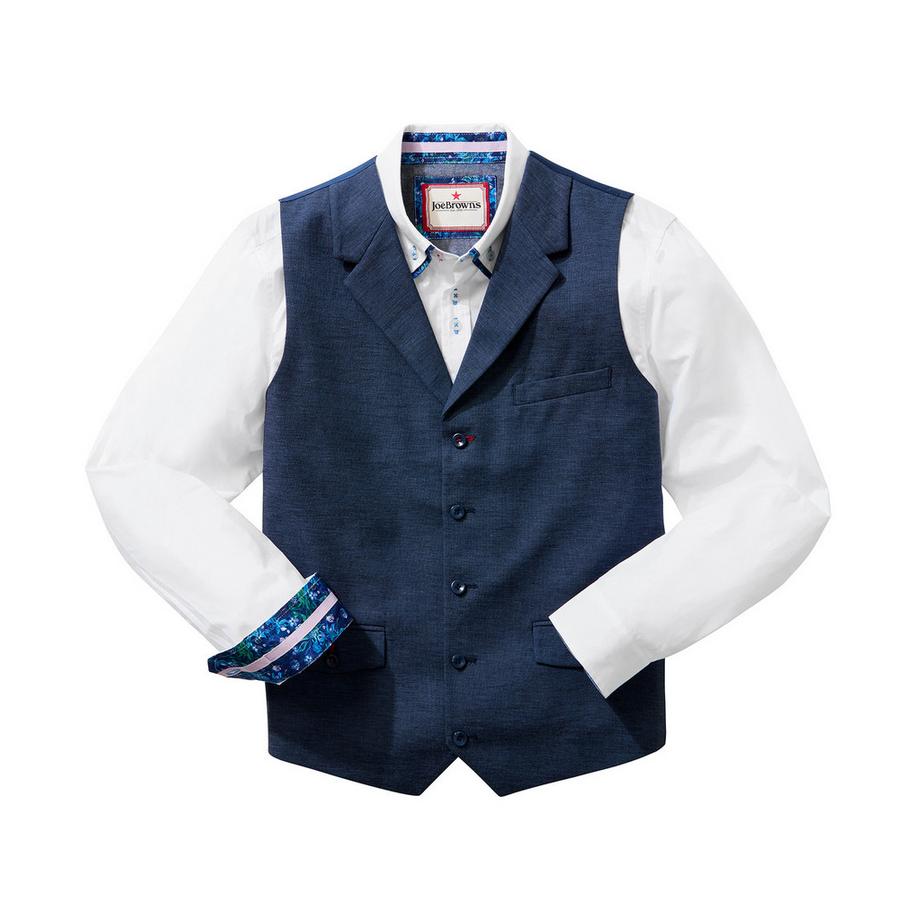 Joe Browns Gilet Intemporel en Mélange de Lin  