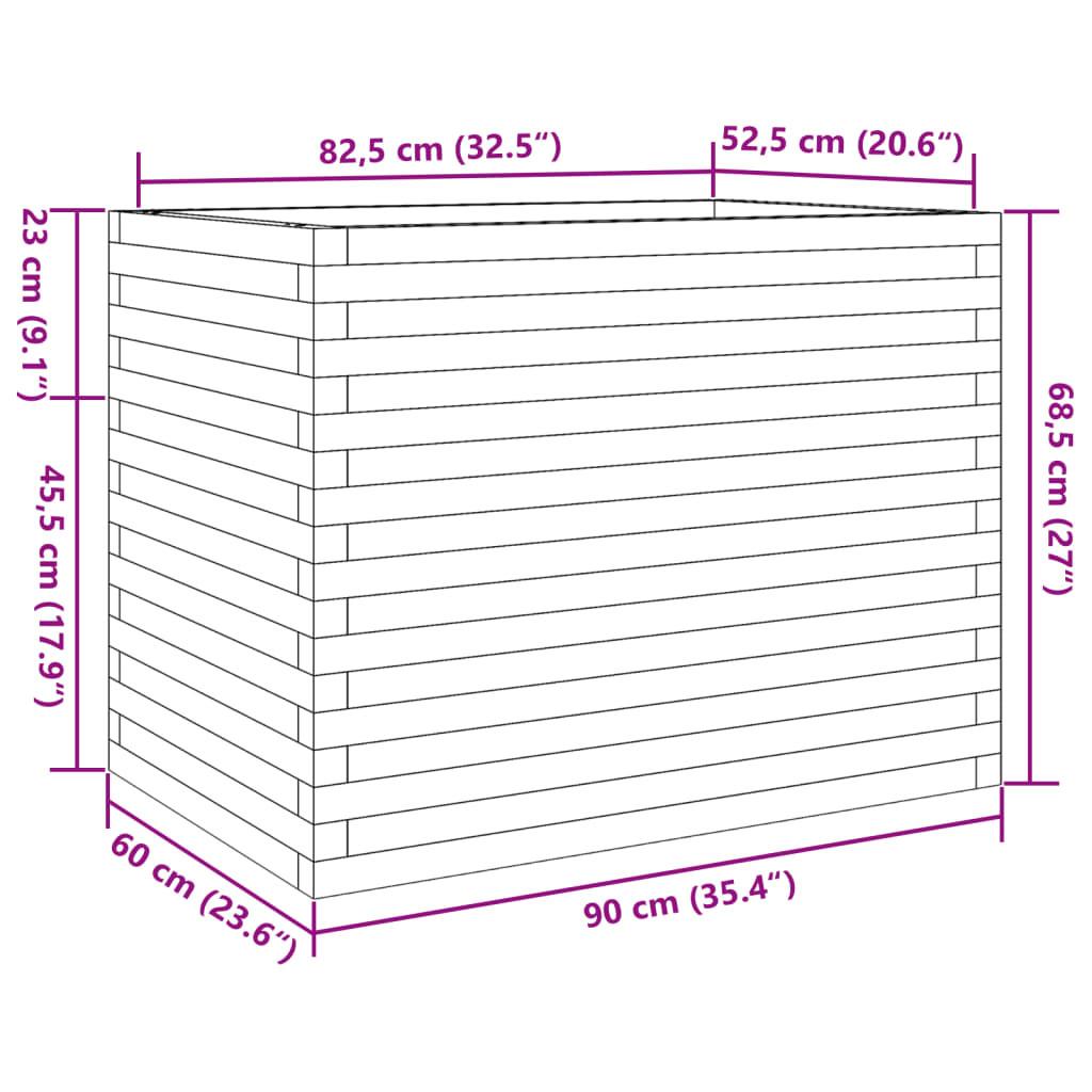 VidaXL fioriera da giardino Legno di pino impregnato  