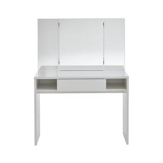 Calicosy Coiffeuse 1 Tiroir 2 Niches avec Miroir - Schminki  