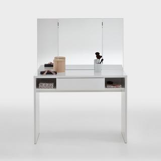 Calicosy Coiffeuse 1 Tiroir 2 Niches avec Miroir - Schminki  