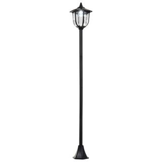 Northio Lanterna Da Giardino A Led Con Luce Solare Da Giardino Con 30/60 Lumen, Plastica, Nera, Ø26,5 X H177 Cm  