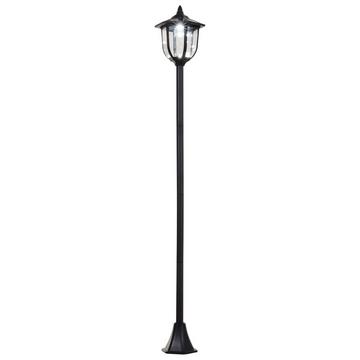Lanterna Da Giardino A Led Con Luce Solare Da Giardino Con 30/60 Lumen, Plastica, Nera, Ø26,5 X H177 Cm
