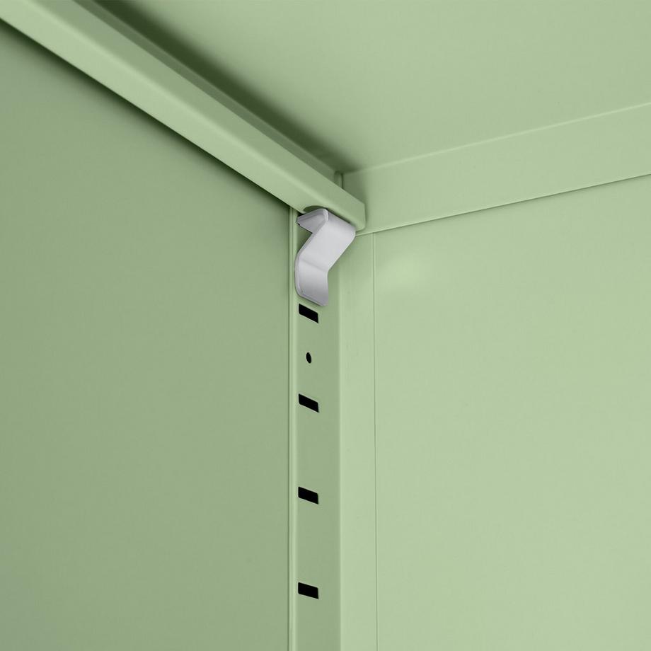 Tectake Sideboard Baker 2 Türen mit Magnetverschluss, einzeln abschließbar verstellbarer Zwischenboden  