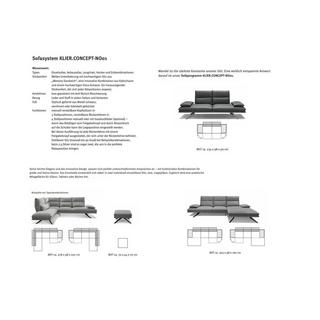 mutoni Sofa 2,5-Sitzer No01 Leder 235  