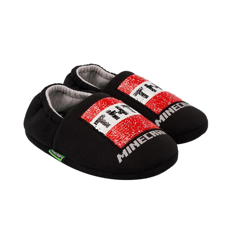MINECRAFT Chaussons à Paillettes  